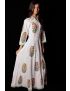 Hand Block Printed Floral Dress - SH-HBPD-W-002