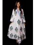 Hand Block Printed Floral Dress - SH-HBPD-W-012