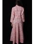 Pink Floral Block Printed Dress - SH-HBPD-W-057