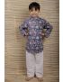 Hand Block Printed Boys Cotton Kurta Pyjama - SH-HBPNS-B-KPJS-92