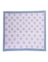 Blue Geometrical Block Printed Kantha Quilt - SHJ-HBP-KQ-032