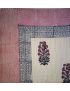 Mughal Floral Block Printed Kantha Cotton Quilt - SHJ-HBKQ-004
