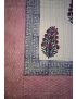 Mughal Floral Block Printed Kantha Cotton Quilt - SHJ-HBKQ-008